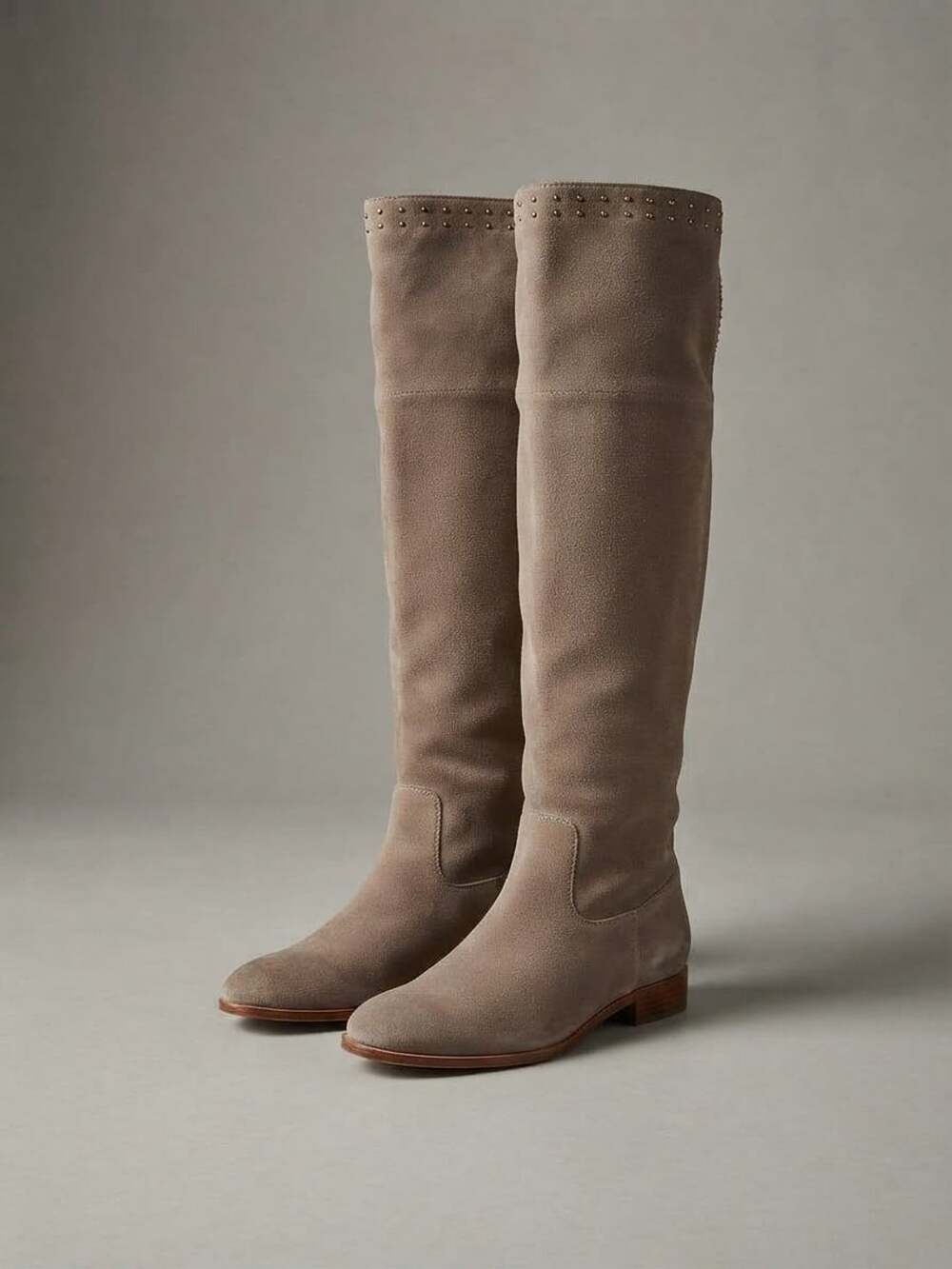 Kelsi Dagger Brooklyn Logan Suede Over The Knee Boots Fawn